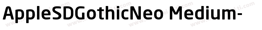 AppleSDGothicNeo Medium字体转换